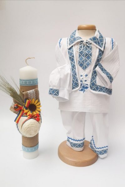 Set Botez Traditional Raul   Botez Traditional : costumas si lumanare