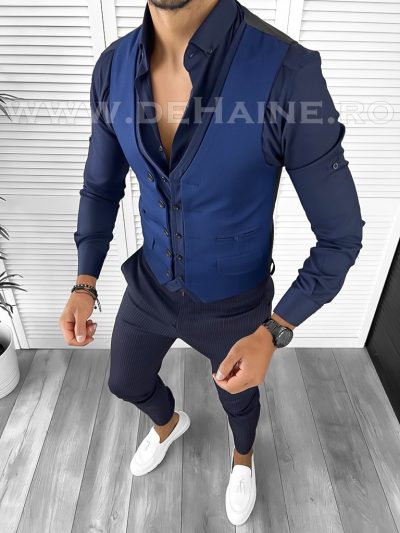 Tinuta barbati smart casual Pantaloni + Camasa+Vesta  B9139