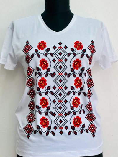Tricou cu imprimeu traditional Alexis 7
