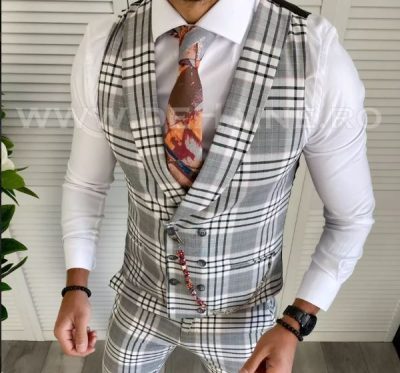 Vesta barbati eleganta slim fit 11933 O1-3.1