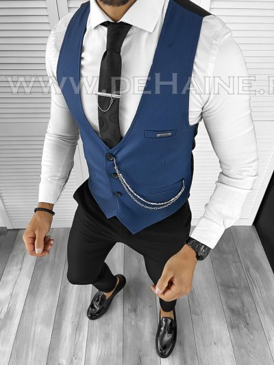 Vesta barbati eleganta slim fit bleumarin B8065 O3-4.1