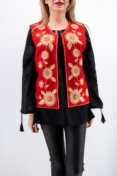 Vesta brodata cu model traditional Constantina 5